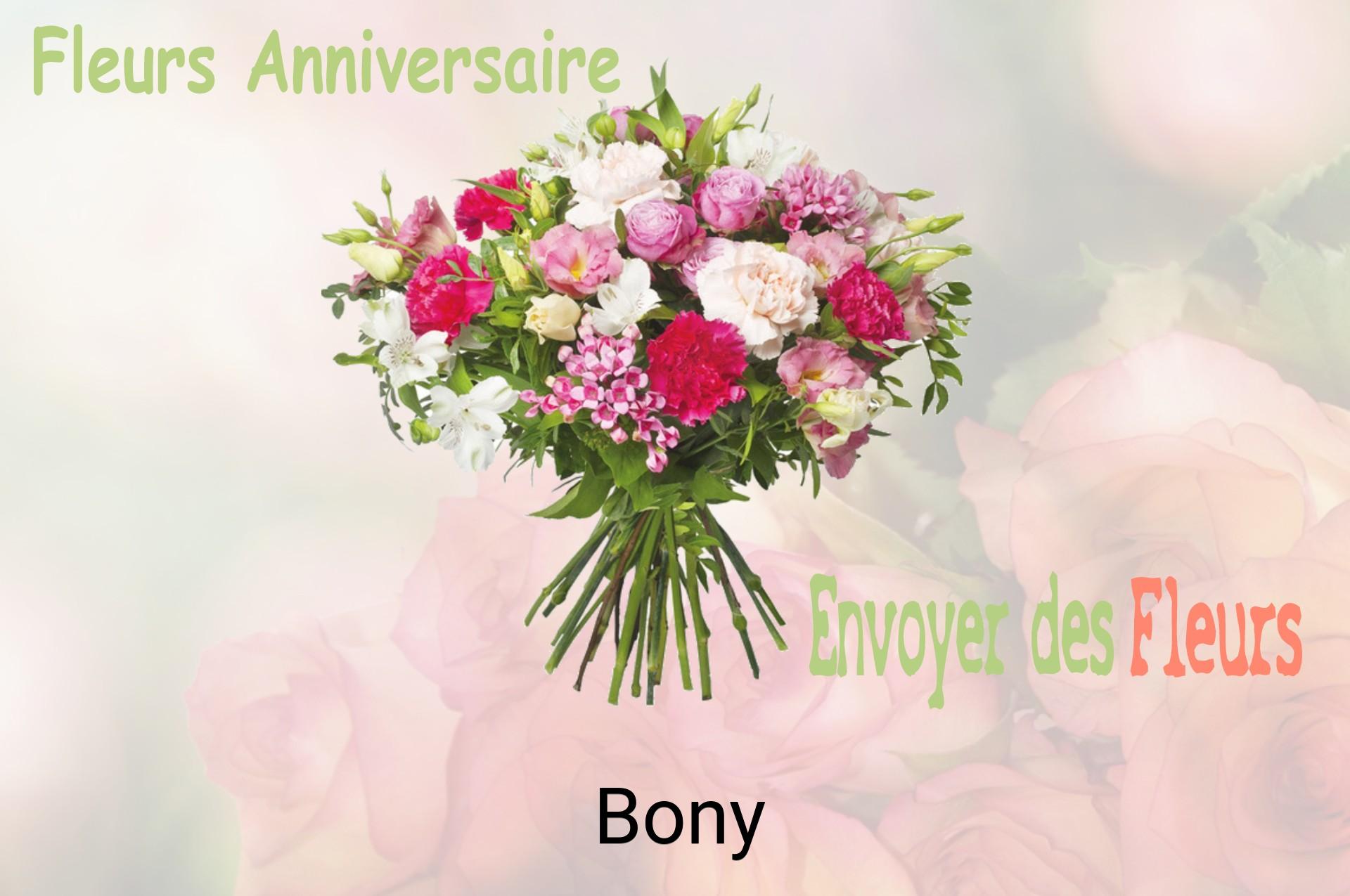 Bouquet de fleurs d’anniversaire livré à Bony